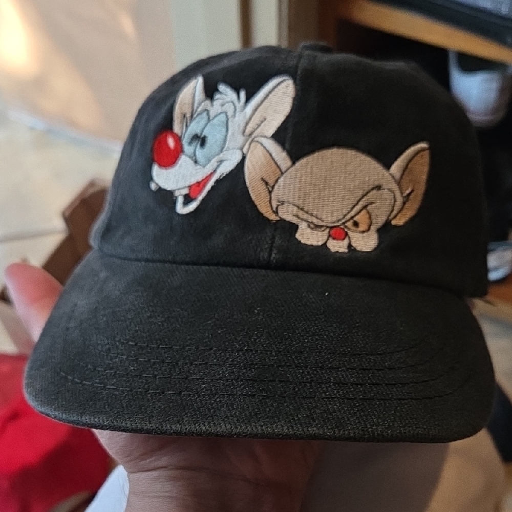 Black Cap with Cartoon Characters